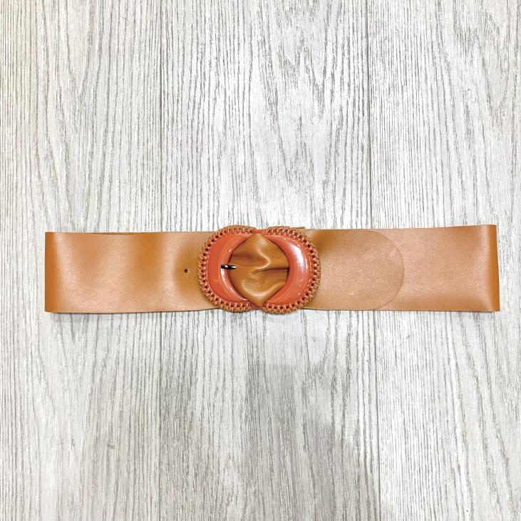 Soft leather belt with resin buckle - Bekaloo