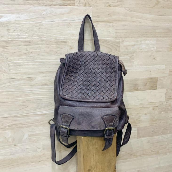 Leather backpack - MELANIE