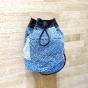 Big leather purse patchwork style - JEANNE Couleur : Blue