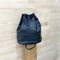 Big leather purse patchwork style - JEANNE Couleur : Black