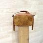 Small leather bi-material bag patchwork style - JOY Couleur : Camel