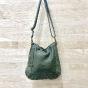 Studded leather hobo bag - SOPHIE Couleur : Kaki