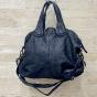 Big soft leather bag - ROXANNE Couleur : Black