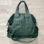 Big soft leather bag - ROXANNE Couleur : Kaki
