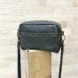 Soft studded leather bag - LEONIE Couleur : Kaki