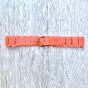 Soft braided leather belt buckle - MAUD Couleur : Coral