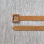 THIN SUEDE BELT COVERED BUCKLE - AGATHE Couleur : Camel