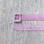 THIN SUEDE BELT COVERED BUCKLE - AGATHE Couleur : Parme