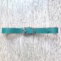 Cowboy leather belt with turquoise pearls buckle - Bekaloo