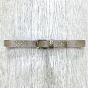 Studded leather belt with double belt loop - Bekaloo