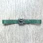 Leather belt jewel buckle set with rhinestones - Bekaloo