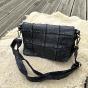 Leather patchwork flap bag - JOCELYNE Couleur : Black