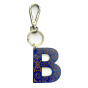 Leather keychain - Letter B Couleur : Blue