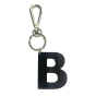 Leather keychain - Letter B Couleur : Black