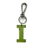 Leather keychain - Letter I Couleur : Green