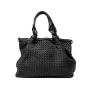 Braided tote bag leather - CHANTAL Couleur : Black