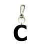 Leather keychain - Letter C