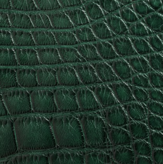 Calfskin Embossed With Crocodile Pattern