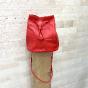 Petit sac bourse en cuir style patchwork - CLARA Couleur : Rouge